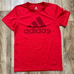 Adidas Climalite Red Short Sleeve Top